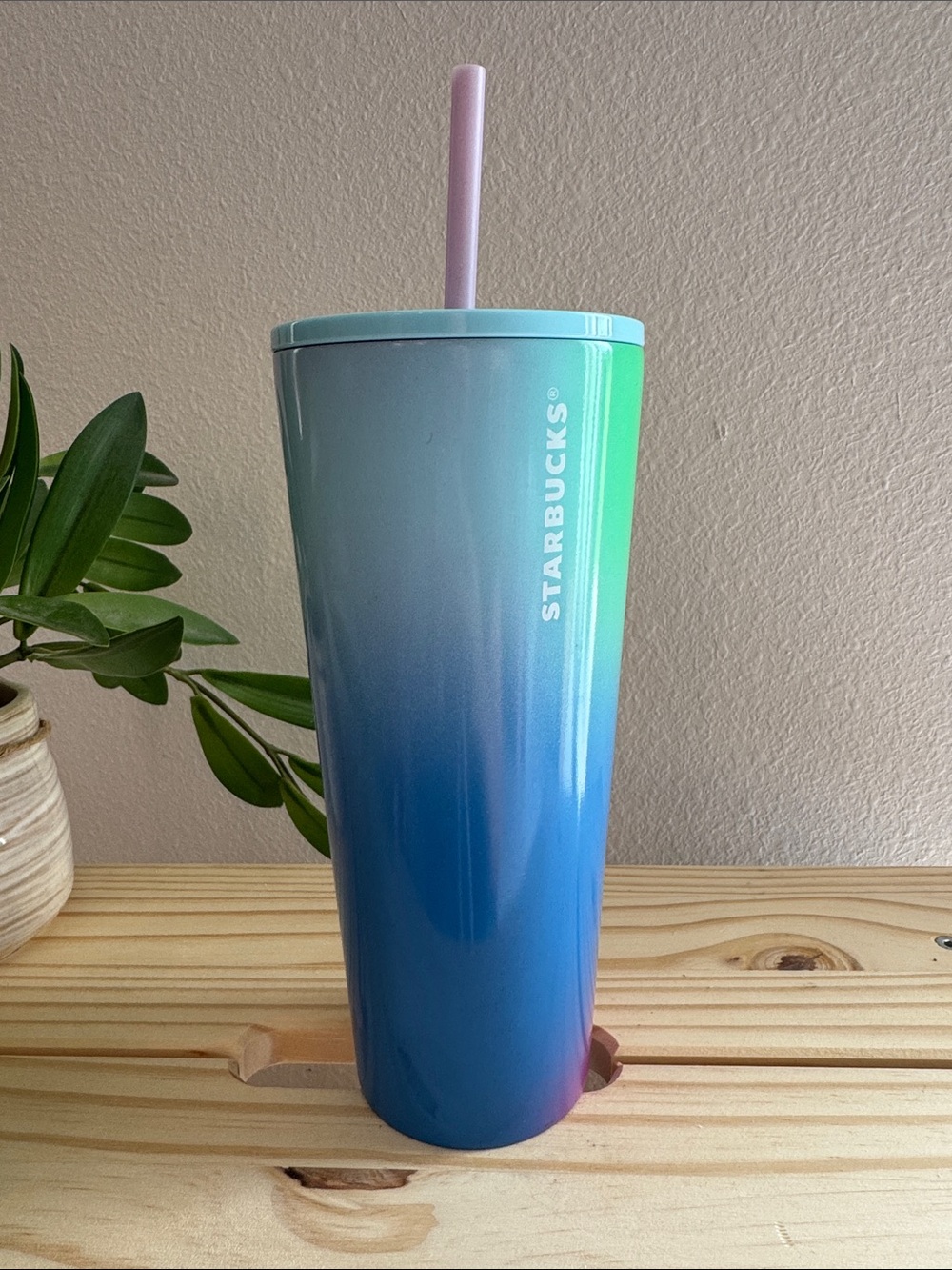 Starbucks Gradient Tumbler in Blue, Teal & Pink